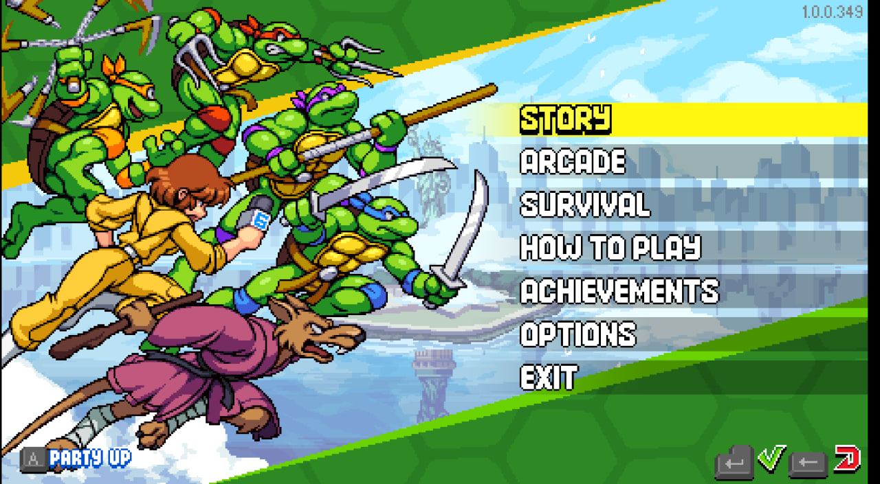 Main menu screenshot